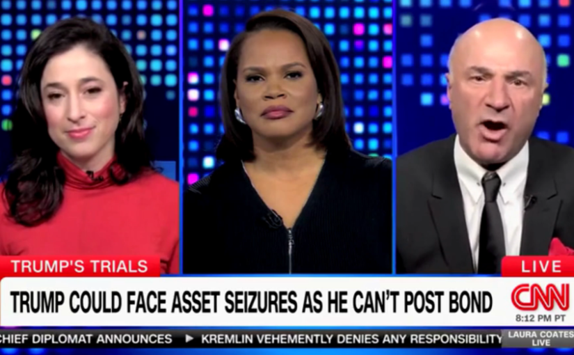 Kevin O’Leary battles CNN host in heated debate over Trump fraud case: ‘I am speaking’