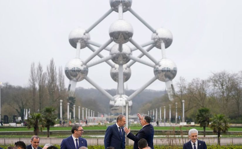 World leaders and delegations meet in Brussels to promote nuclear energy